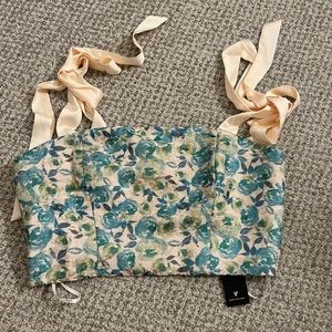 Lulus Top with Ribbon straps